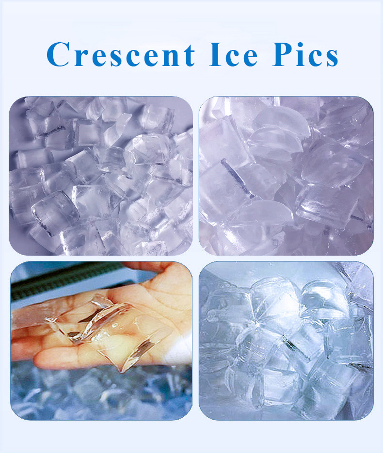Crescent ice maker